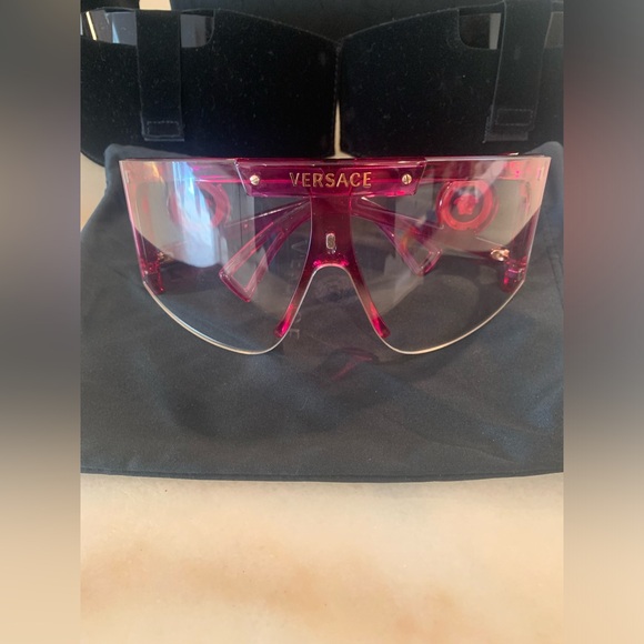 Versace Pink Shield Sunglasses